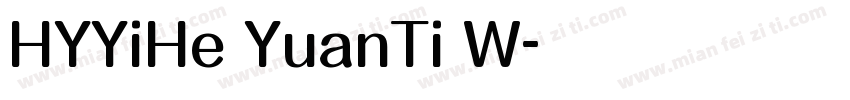 HYYiHe YuanTi W字体转换
